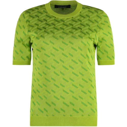 Versace - Tops > T-Shirts - Green - Versace - Modalova