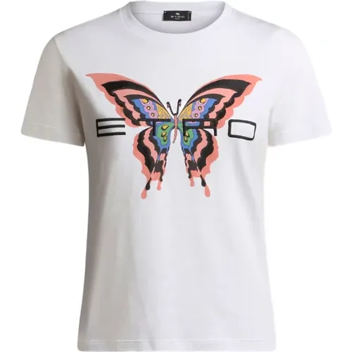 Etro - Tops > T-Shirts - White - ETRO - Modalova