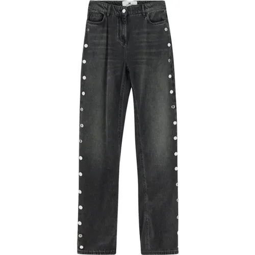 Jeans > Straight Jeans - - Elisabetta Franchi - Modalova