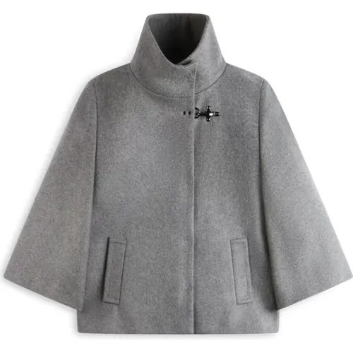 Fay - Jackets > Capes - Gray - Fay - Modalova