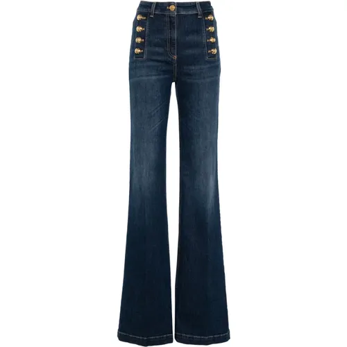 Jeans > Flared Jeans - - Elisabetta Franchi - Modalova