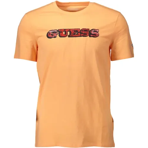 Guess - Tops > T-Shirts - Orange - Guess - Modalova