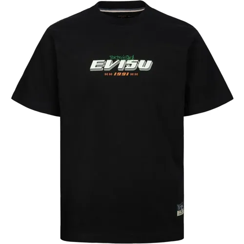 Evisu - Tops > T-Shirts - Black - Evisu - Modalova