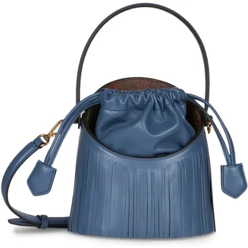 Etro - Bags > Bucket Bags - Blue - ETRO - Modalova