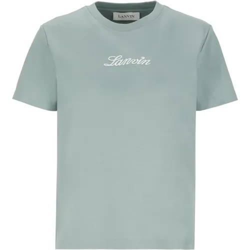 Lanvin - Tops > T-Shirts - Green - Lanvin - Modalova