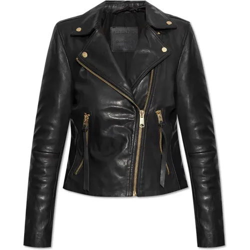 Jackets > Leather Jackets - - AllSaints - Modalova