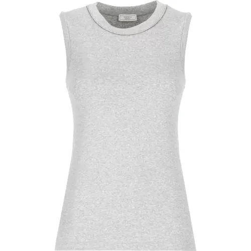 Tops > Sleeveless Tops - - PESERICO - Modalova