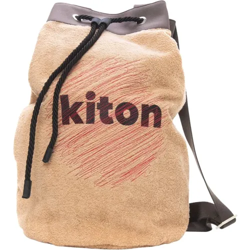 Kiton - Bags > Backpacks - Beige - Kiton - Modalova