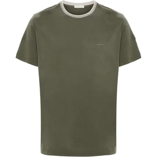 Moncler - Tops > T-Shirts - Green - Moncler - Modalova