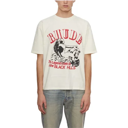 Rhude - Tops > T-Shirts - White - Rhude - Modalova