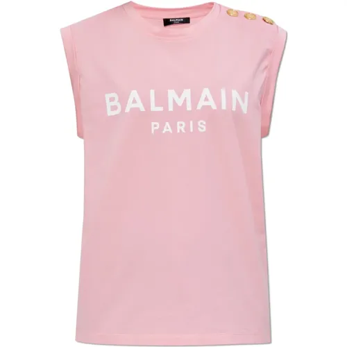 Tops > Sleeveless Tops - - Balmain - Modalova