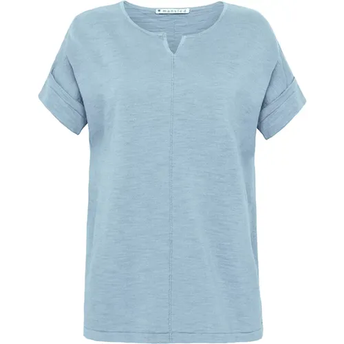 Mansted - Tops > T-Shirts - Blue - Mansted - Modalova