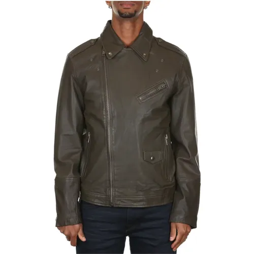 Jackets > Leather Jackets - - Selected Homme - Modalova
