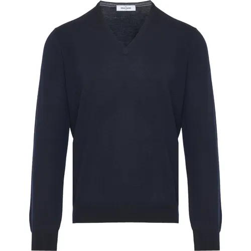 Knitwear > V-neck Knitwear - - Gran Sasso - Modalova