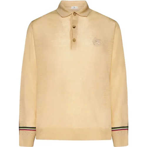 Etro - Tops > Polo Shirts - Beige - ETRO - Modalova