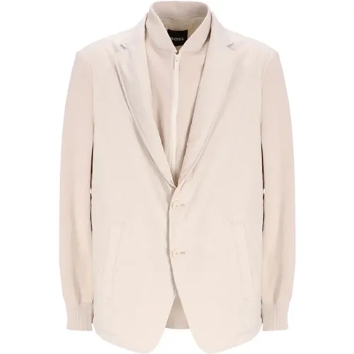 Boss - Jackets > Blazers - Beige - Boss - Modalova