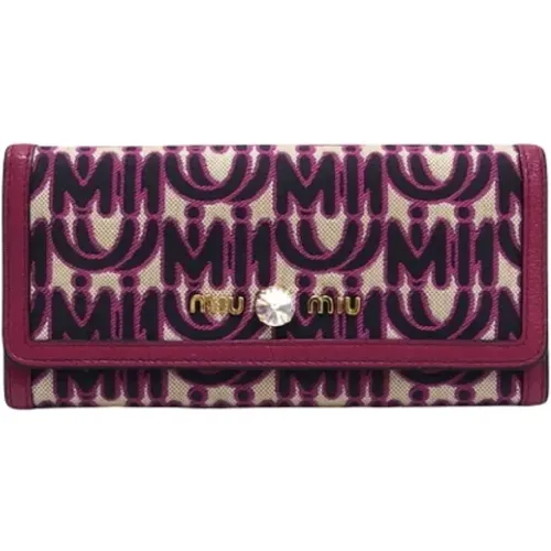 Pre-owned > Pre-owned Accessories > Pre-owned Wallets - - Miu Miu Pre-owned - Modalova