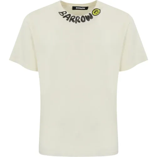 Barrow - Tops > T-Shirts - Beige - Barrow - Modalova