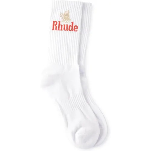 Rhude - Underwear > Socks - White - Rhude - Modalova