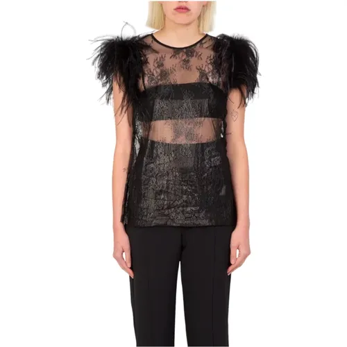 Pinko - Tops > T-Shirts - Black - pinko - Modalova