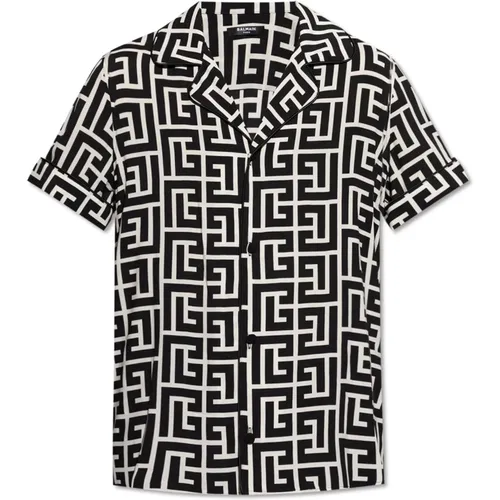 Shirts > Short Sleeve Shirts - - Balmain - Modalova