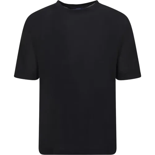 Lardini - Tops > T-Shirts - Black - Lardini - Modalova