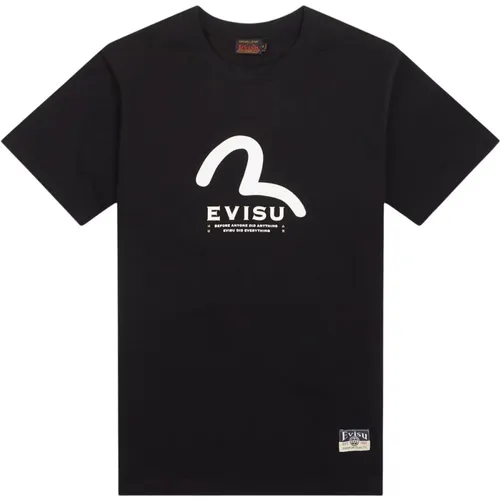 Evisu - Tops > T-Shirts - Black - Evisu - Modalova