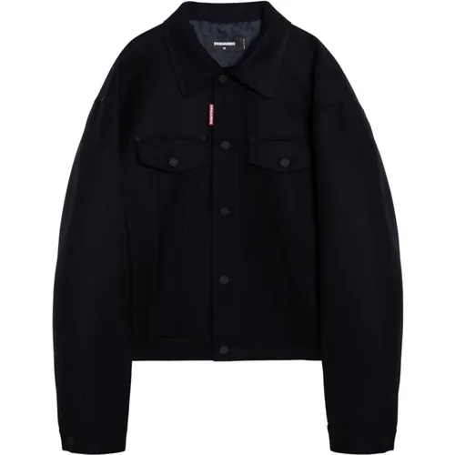 Jackets > Denim Jackets - - Dsquared2 - Modalova