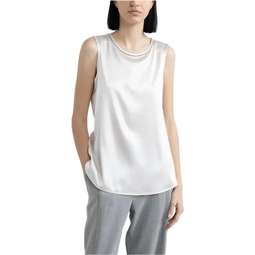 Tops > Sleeveless Tops - - PESERICO - Modalova