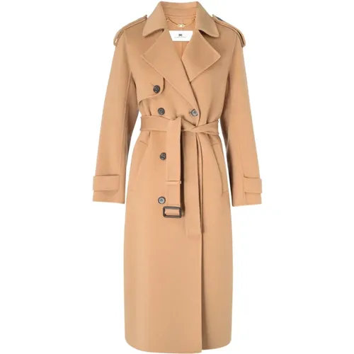 Coats > Trench Coats - - Elisabetta Franchi - Modalova