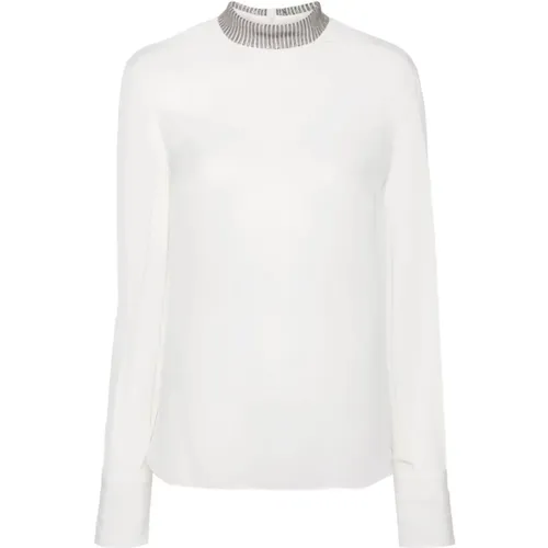 Tops > Long Sleeve Tops - - BRUNELLO CUCINELLI - Modalova