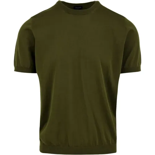 Drumohr - Tops > T-Shirts - Green - Drumohr - Modalova