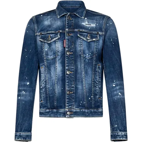 Jackets > Denim Jackets - - Dsquared2 - Modalova