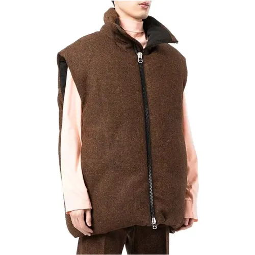 Oamc - Jackets > Vests - Brown - Oamc - Modalova