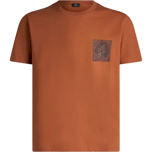 Etro - Tops > T-Shirts - Orange - ETRO - Modalova