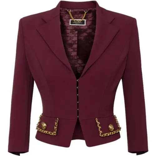 Jackets > Blazers - - Elisabetta Franchi - Modalova