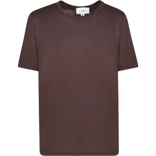 Lardini - Tops > T-Shirts - Brown - Lardini - Modalova