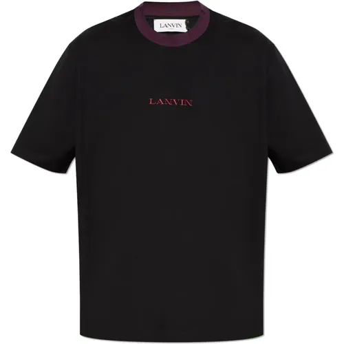 Lanvin - Tops > T-Shirts - Black - Lanvin - Modalova