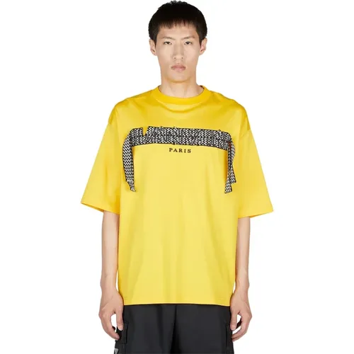 Lanvin - Tops > T-Shirts - Yellow - Lanvin - Modalova