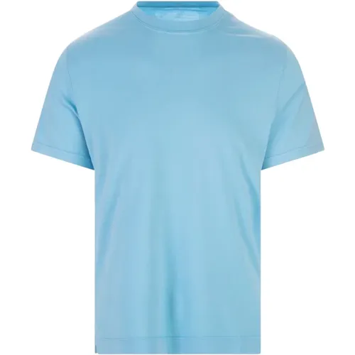 Fedeli - Tops > T-Shirts - Blue - Fedeli - Modalova