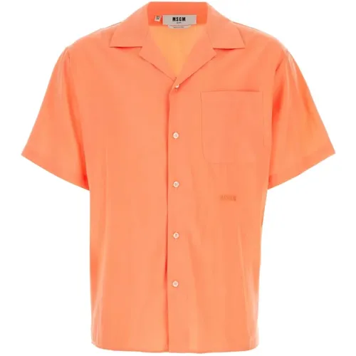 Shirts > Short Sleeve Shirts - - Msgm - Modalova