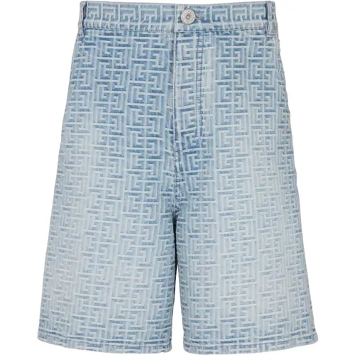 Shorts > Denim Shorts - - Balmain - Modalova