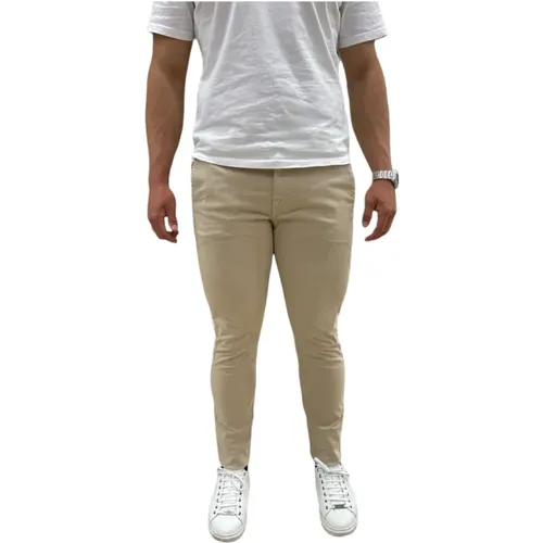 Guess - Trousers > Chinos - Beige - Guess - Modalova