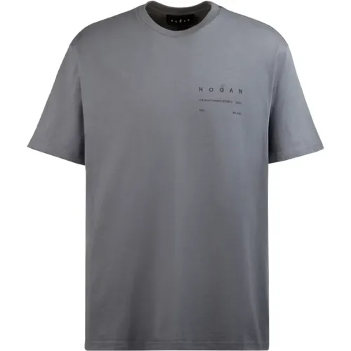 Hogan - Tops > T-Shirts - Gray - Hogan - Modalova