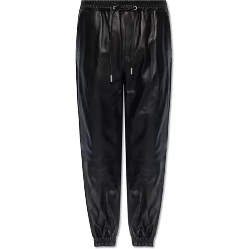 Trousers > Leather Trousers - - Off White - Modalova