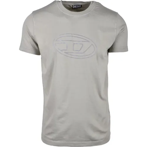 Diesel - Tops > T-Shirts - Gray - Diesel - Modalova