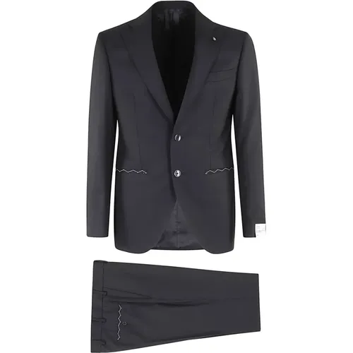 Suits > Suit Sets > Single Breasted Suits - - Luigi Bianchi Mantova - Modalova