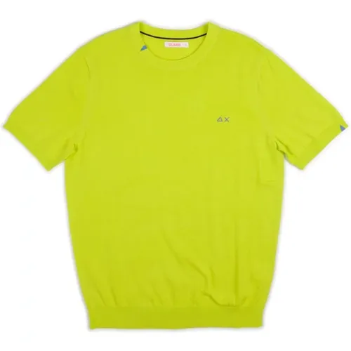 Sun68 - Tops > T-Shirts - Green - Sun68 - Modalova