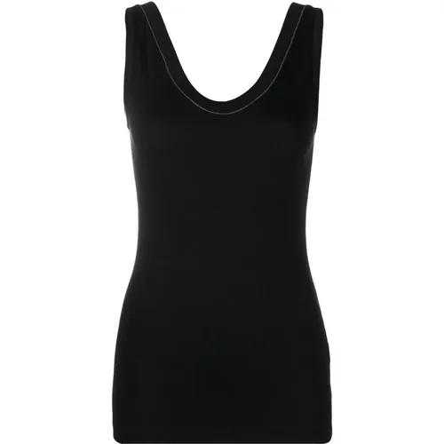 Tops > Sleeveless Tops - - BRUNELLO CUCINELLI - Modalova