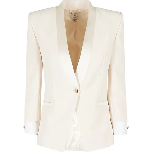 Jackets > Blazers - - Elisabetta Franchi - Modalova